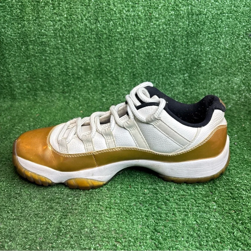 Size‎ 9.5 - Air Jordan 11 Retro Low Closing Ceremony Gold White (528895-103)